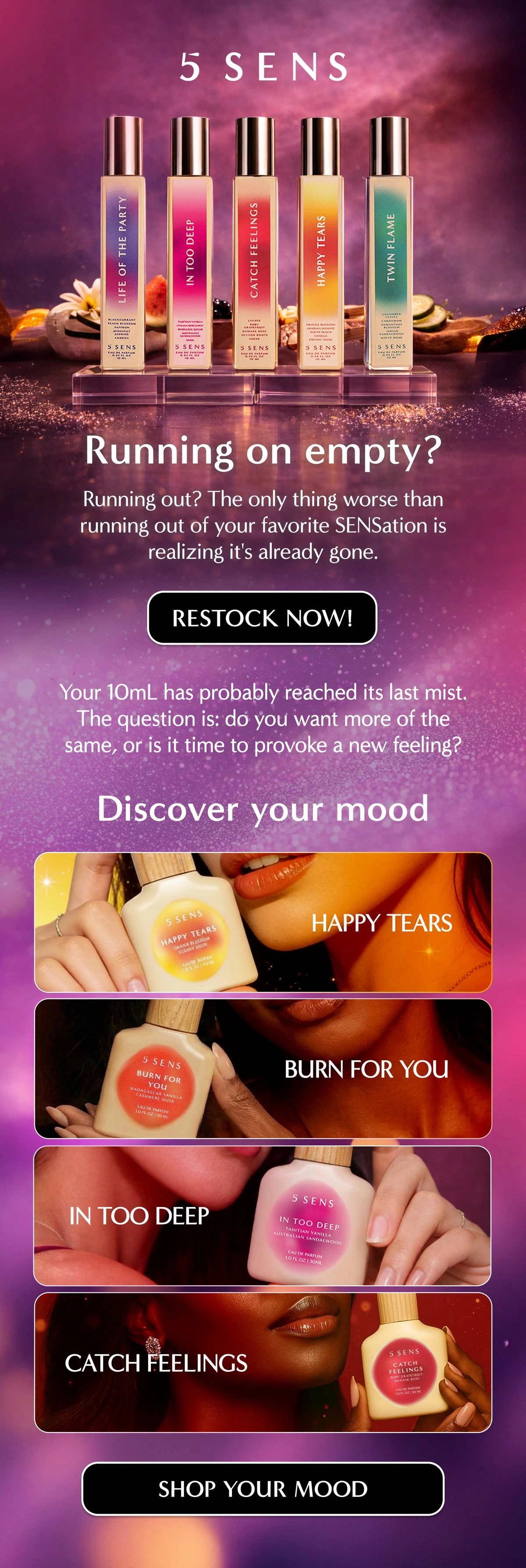 5 SENS email design collection
