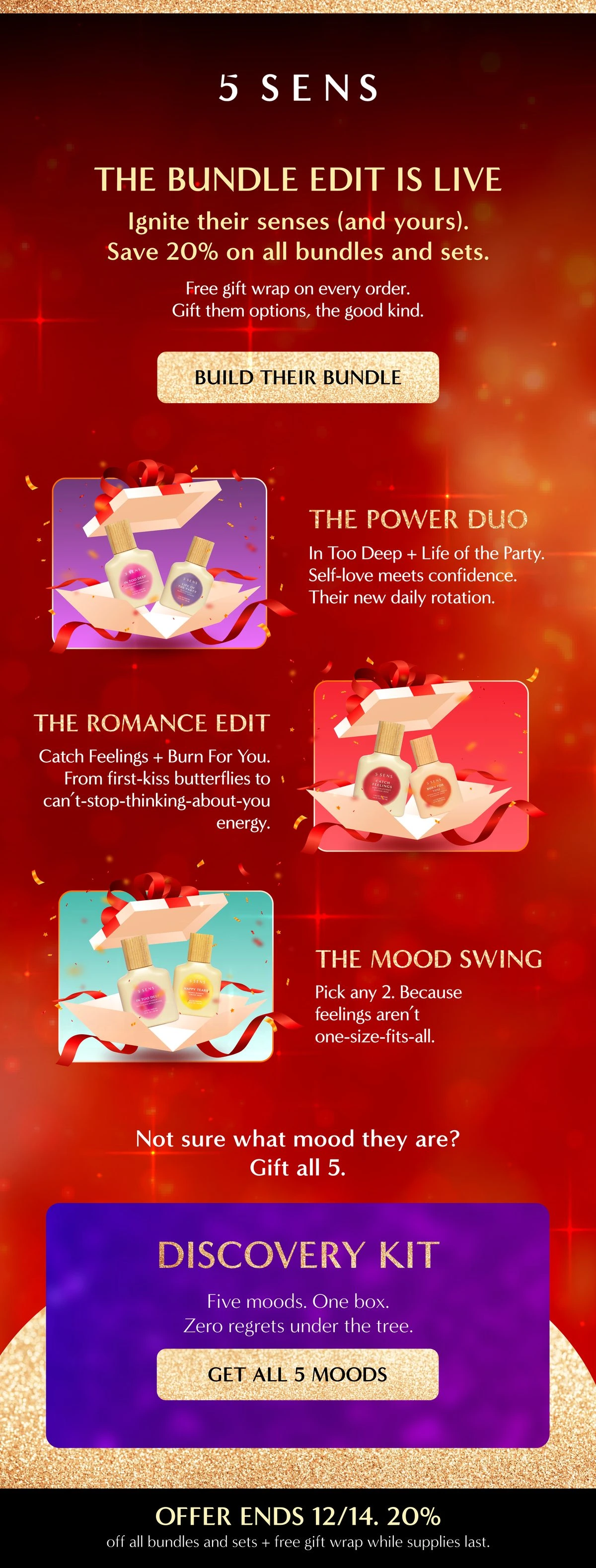 5 SENS The Bundle Edit email design