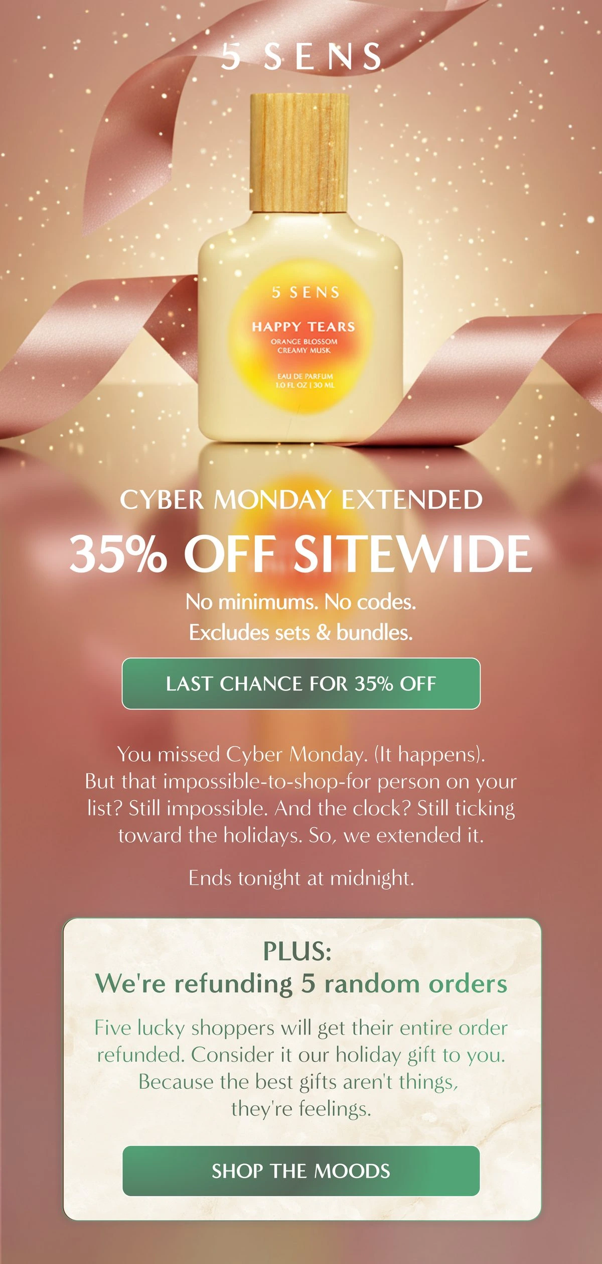 5 SENS Cyber Monday extended email design