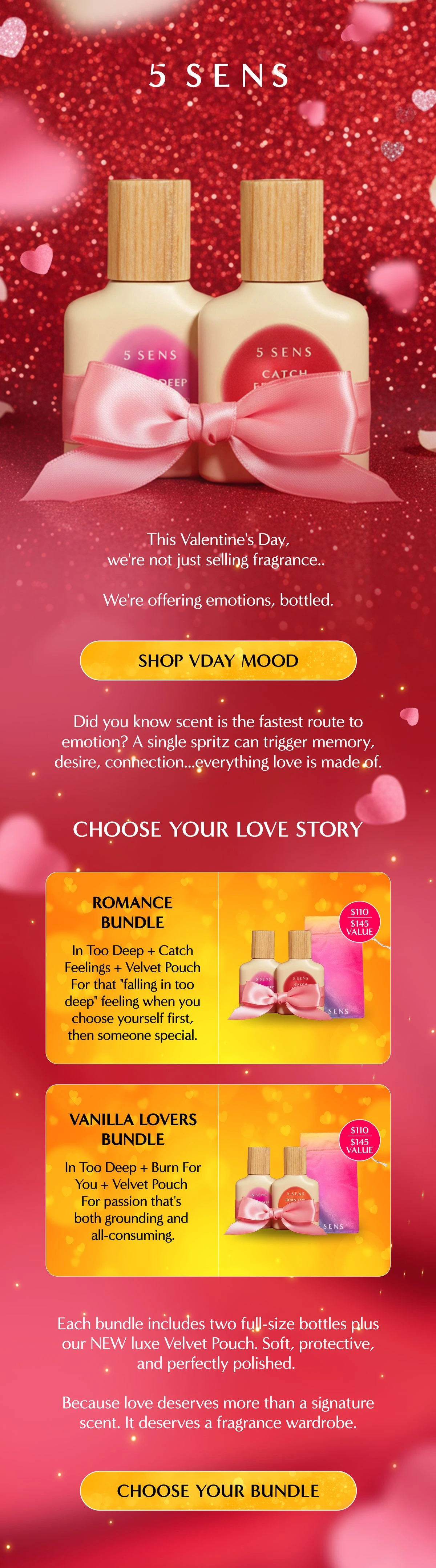 5 SENS Valentine’s Day bundles email design