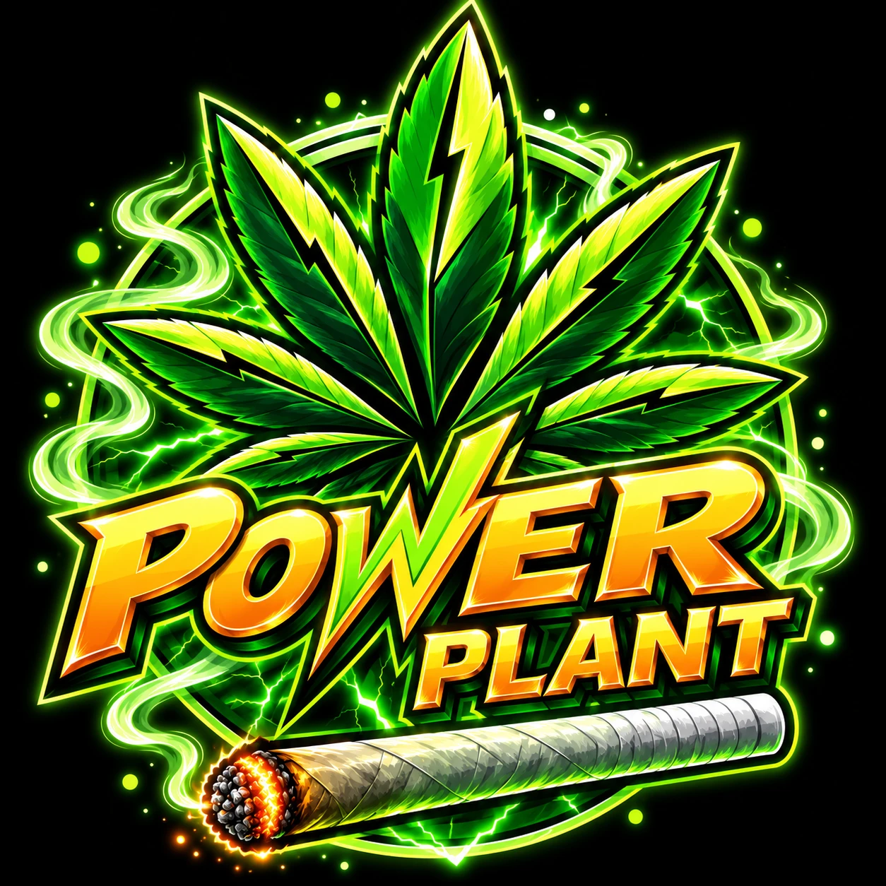 Hemp Illustrations: Power Plant 1