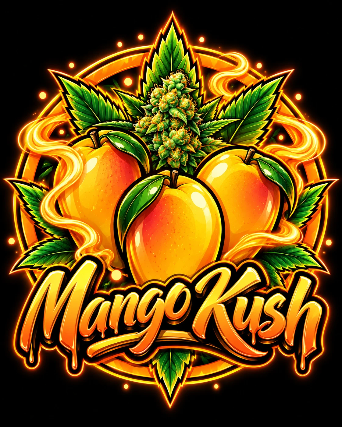 Hemp Illustrations: Mango Kush