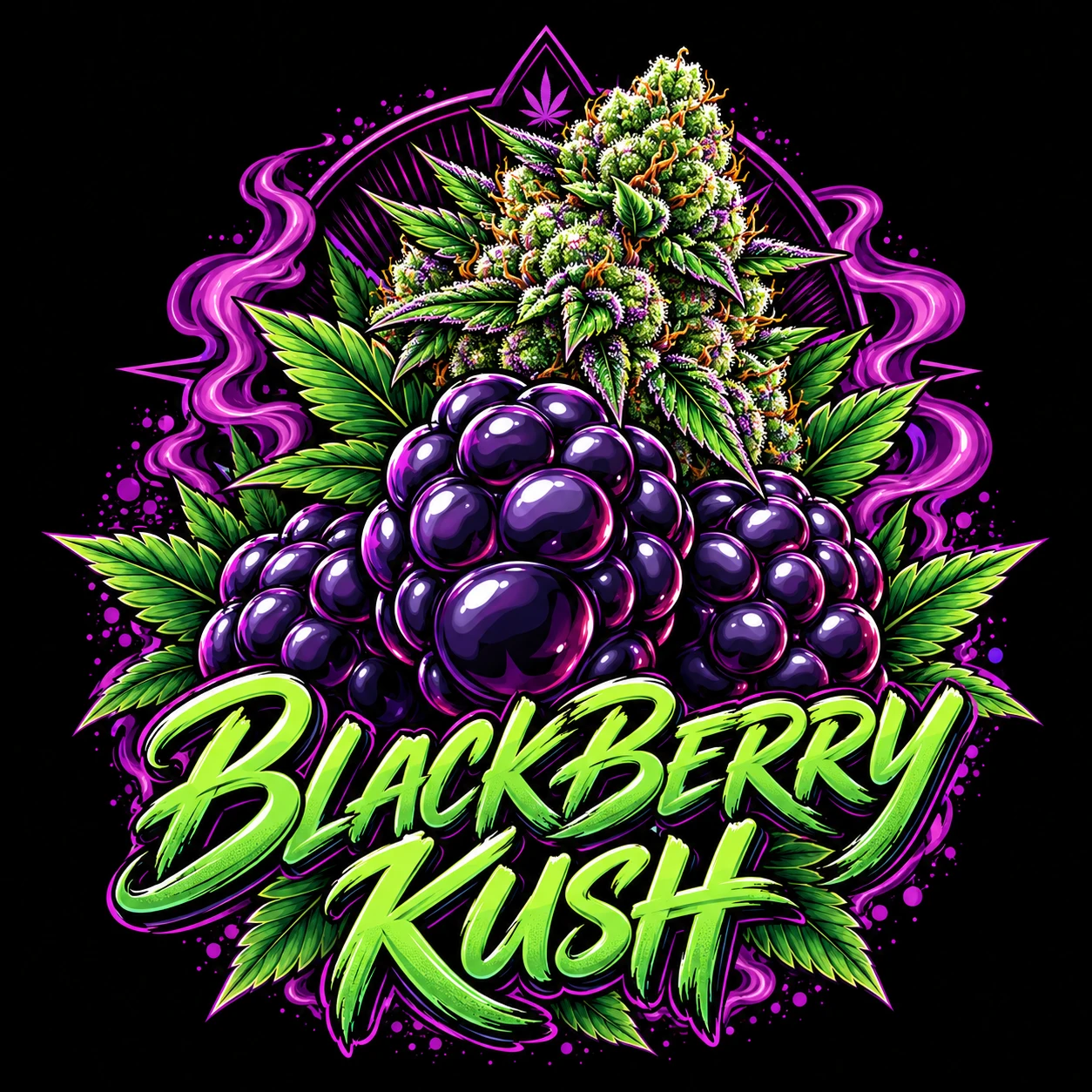 Hemp Illustrations: Blackberry Kush