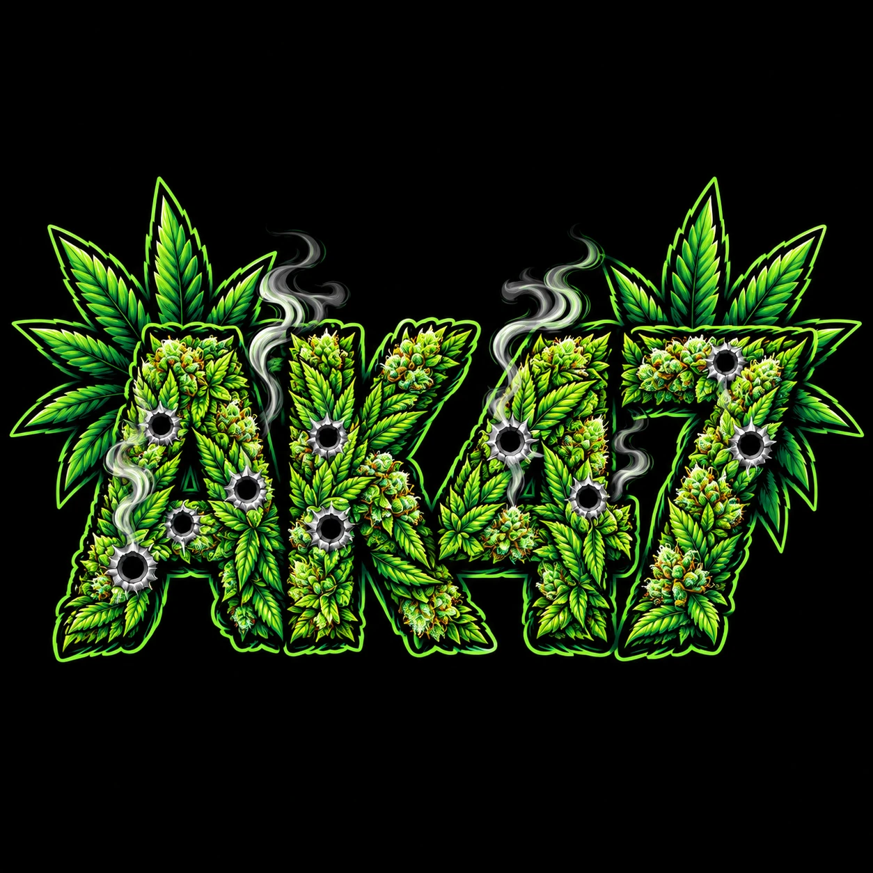 Hemp Illustrations: AK47