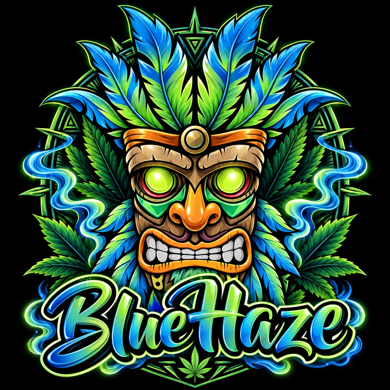 Hemp Illustrations: Blue Haze
