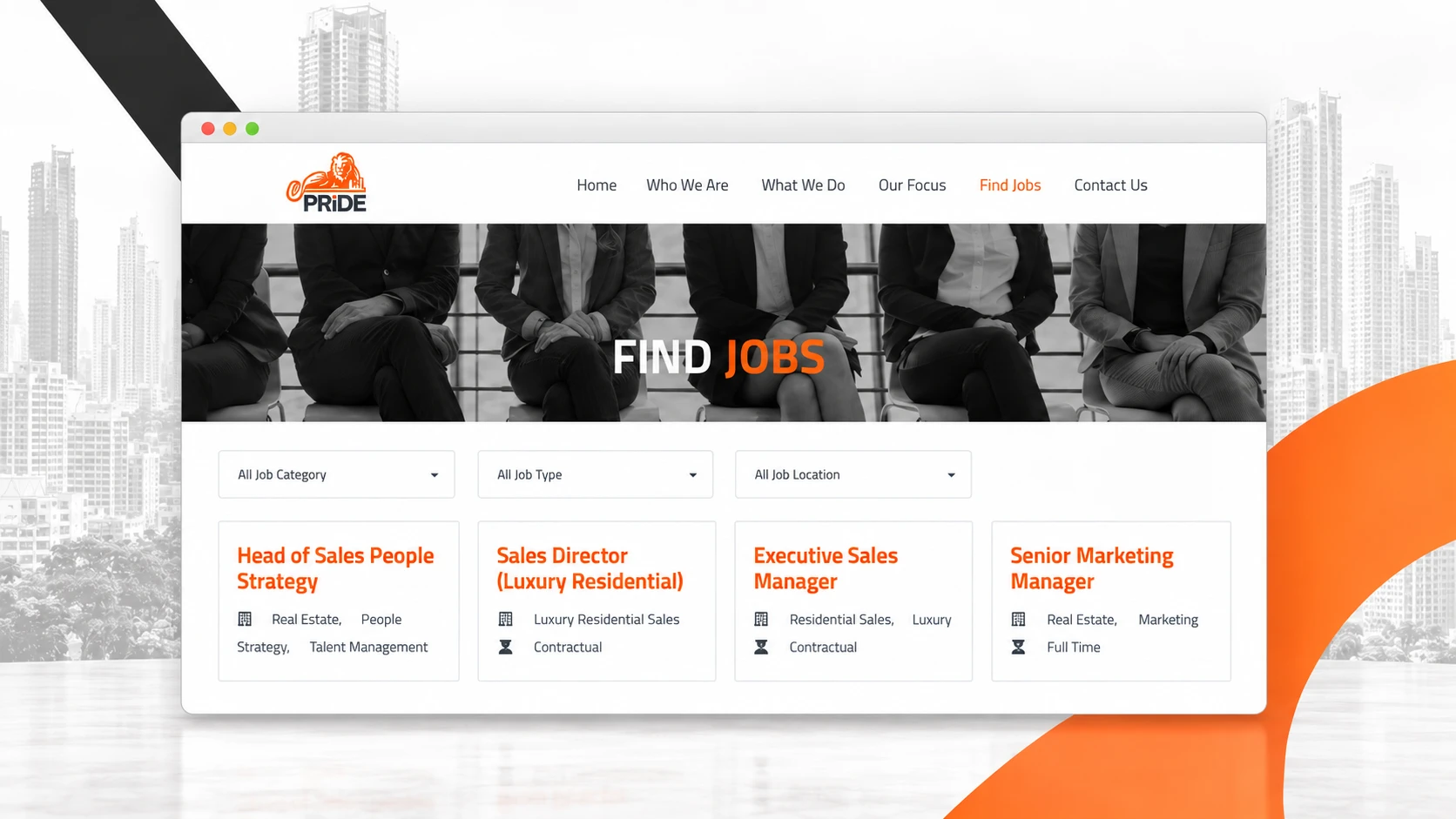 Pride Consulting: Job discovery