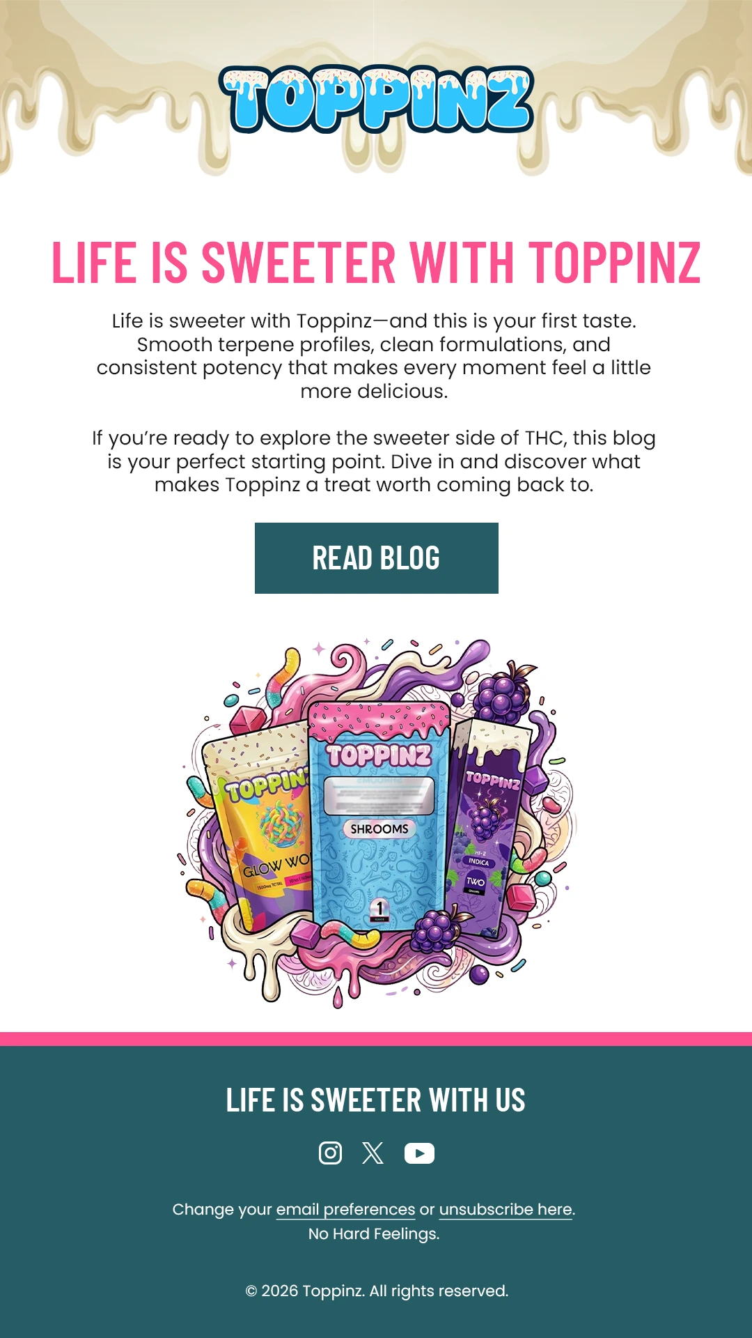 Toppinz Education Content email design